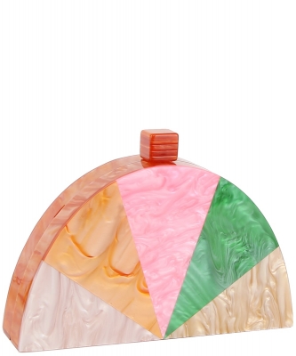 Multi Color Acrylic Evening Purse LGZ069 MULTI 3